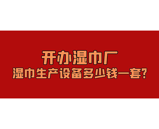 開辦濕巾廠，濕巾生產(chǎn)設(shè)備多少錢一套？