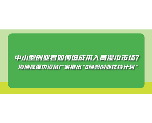 中小型創(chuàng)業(yè)者如何低成本入局濕巾市場？海德晟濕巾設(shè)備廠家推出